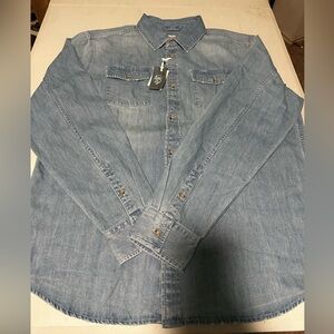 Marine Layer Men’s Denim Long Sleeve Shirt XL